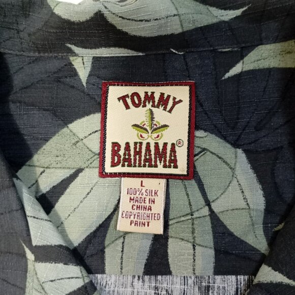 Tommy Bahama Mens Silk Hawaiian Shirt Size L Floral Tropic - Picture 2 of 7